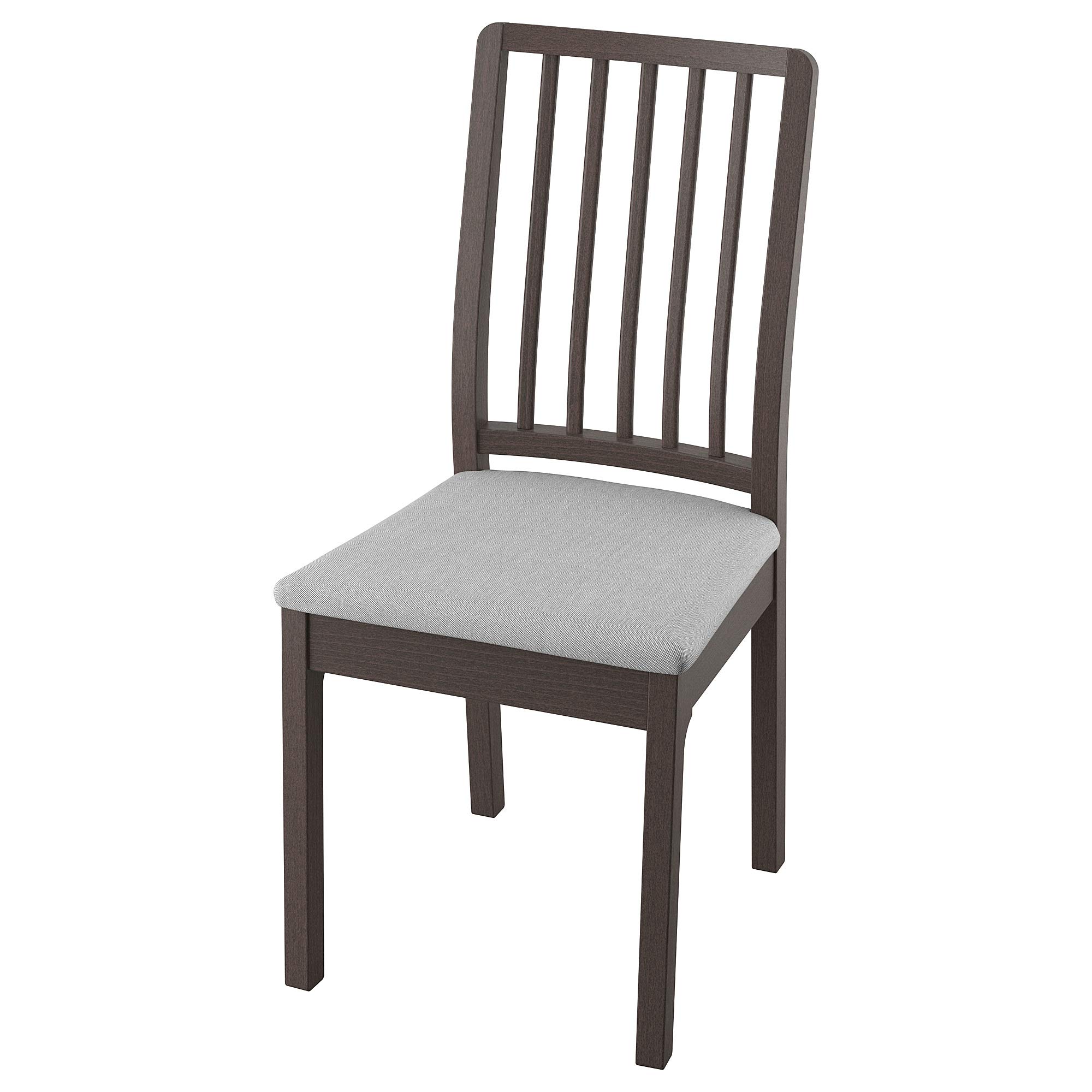 Ikea Chair EKEDALEN, dark brown/Orrsta light gray : Amazon.com.be